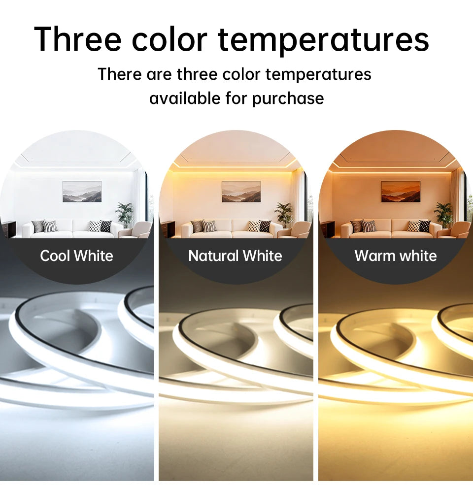 Tira LED COB 24V Tuya Smart - 280 LEDs/m Neon Alexa Google