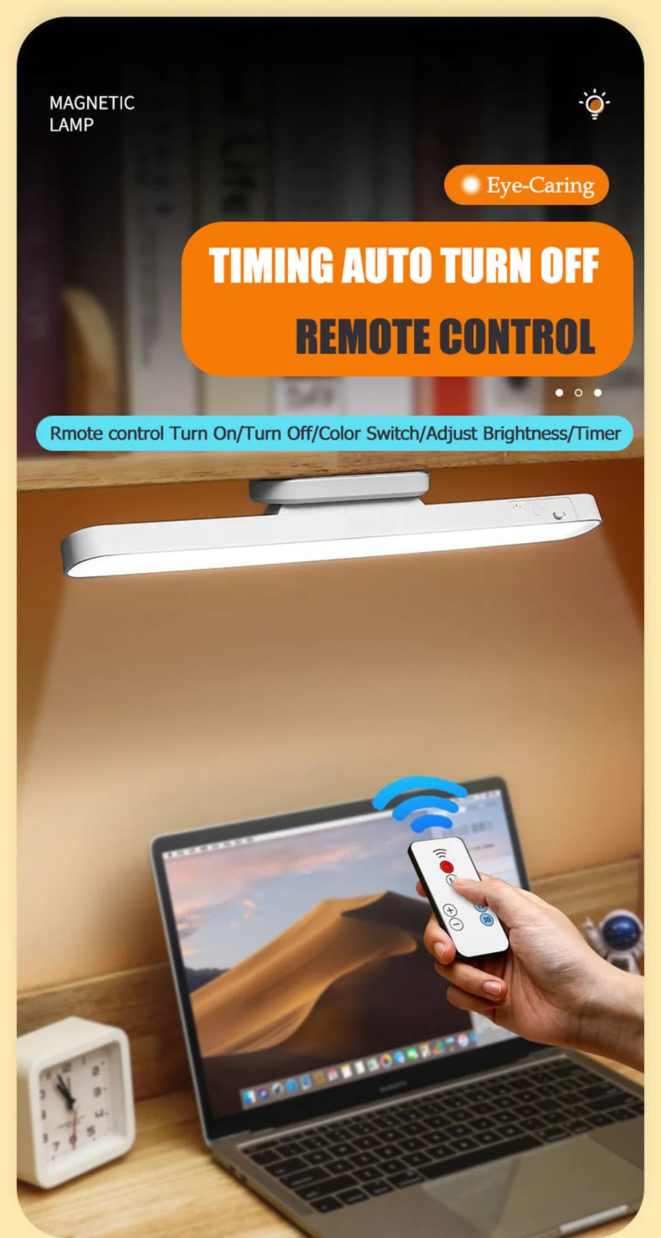 Lampara LED Magnetica Recargable USB - Colgante Armario 3 Colores