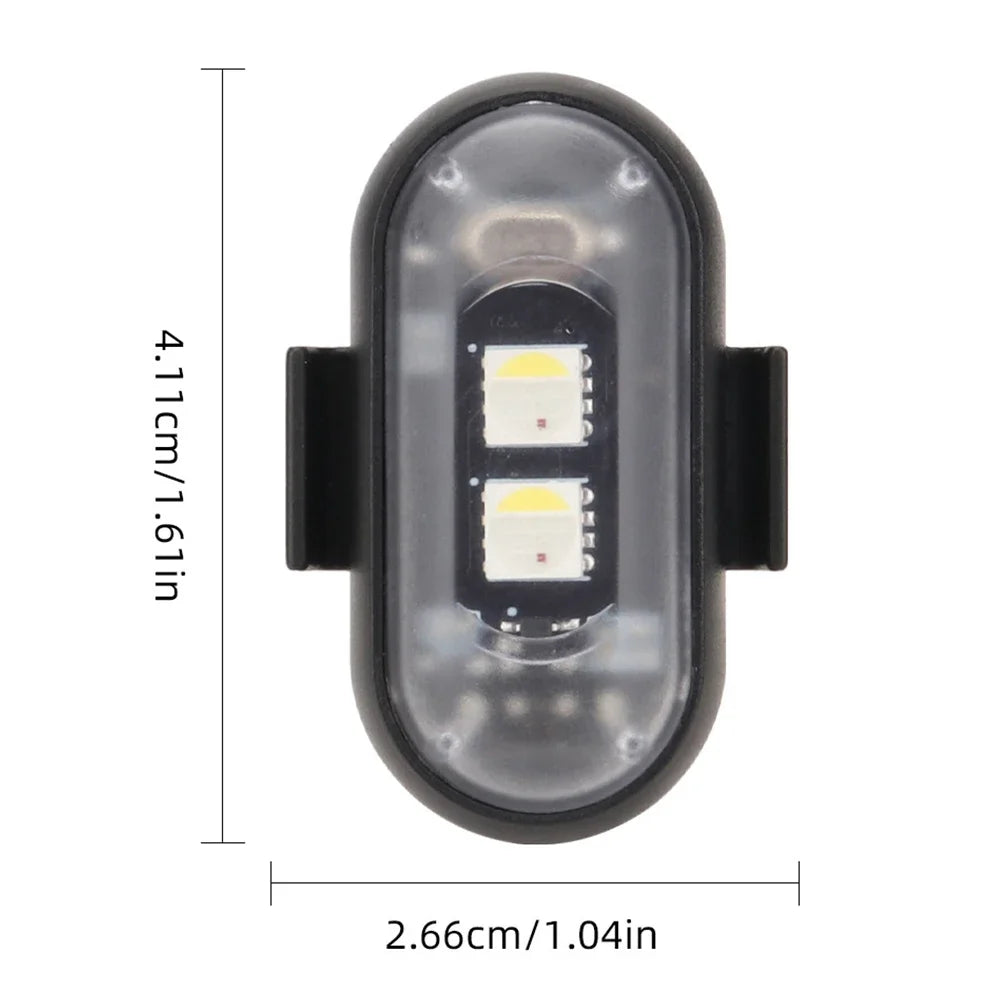 Luz Estroboscopica LED RGB - Advertencia Drones Motos