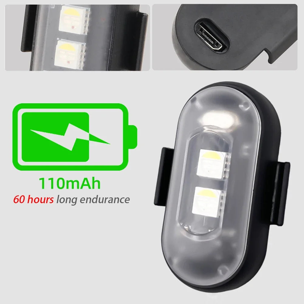 Luz Estroboscopica LED RGB - Advertencia Drones Motos