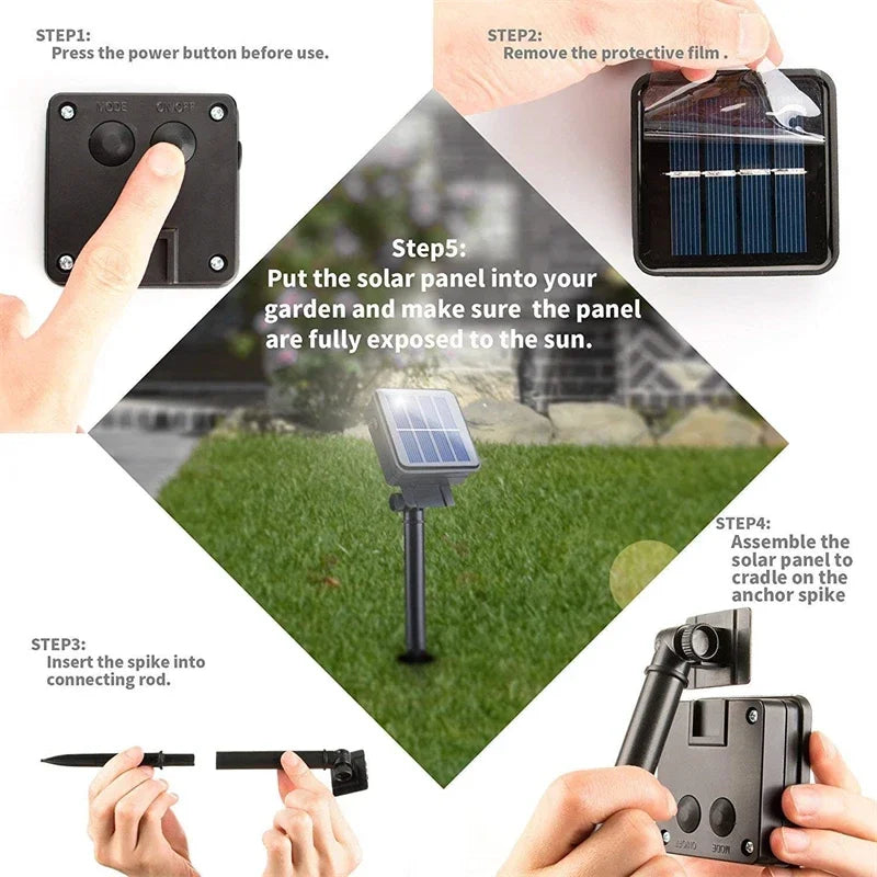 Guirnalda Solar LED 7-32m - Luces Jardin Exterior Impermeable