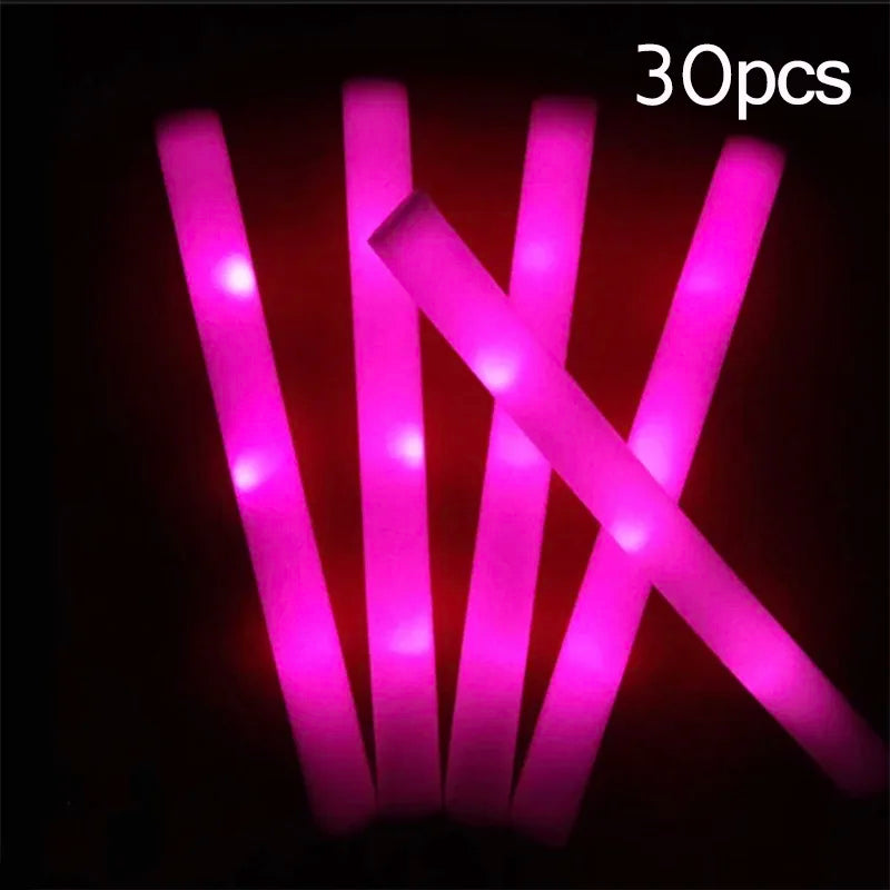 Palos Luminosos LED Fiesta Pack 15-30 - RGB Colores Eventos