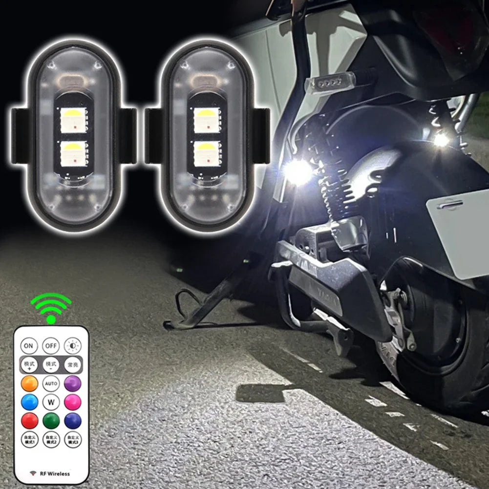 Luz Estroboscopica LED RGB - Advertencia Drones Motos