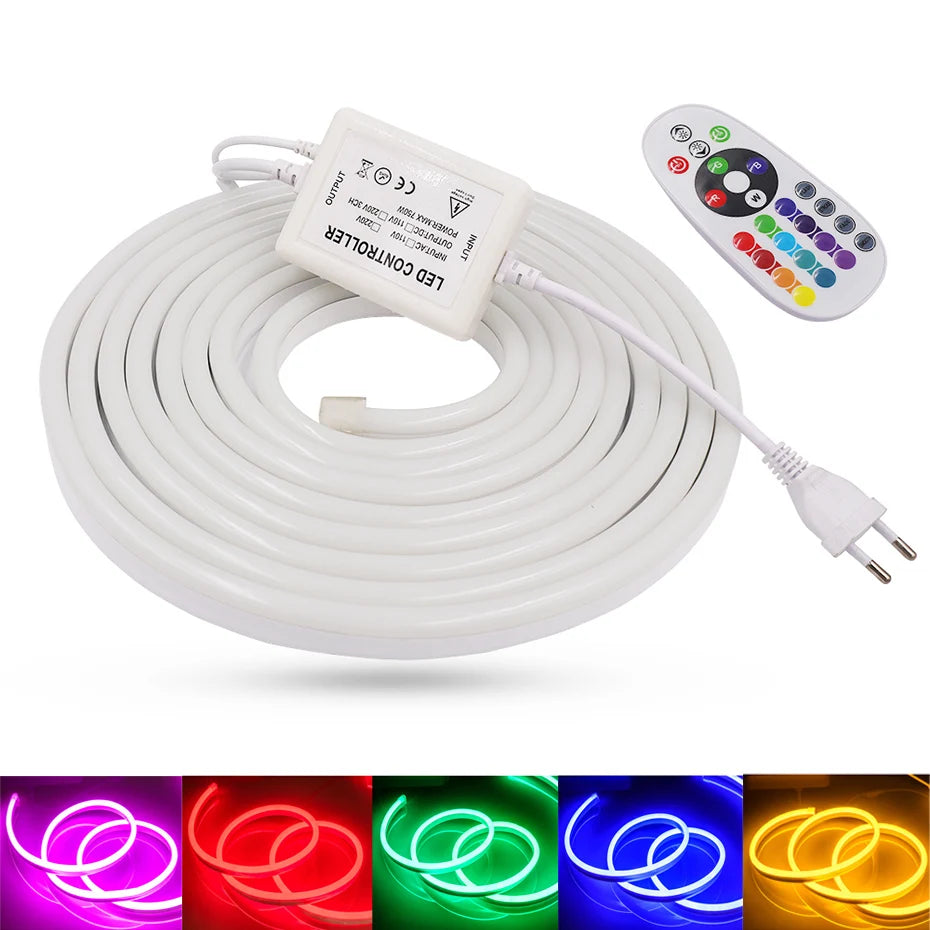 Tira LED Neon 220V RGB 1-100m - Exterior IP67 WiFi Tuya