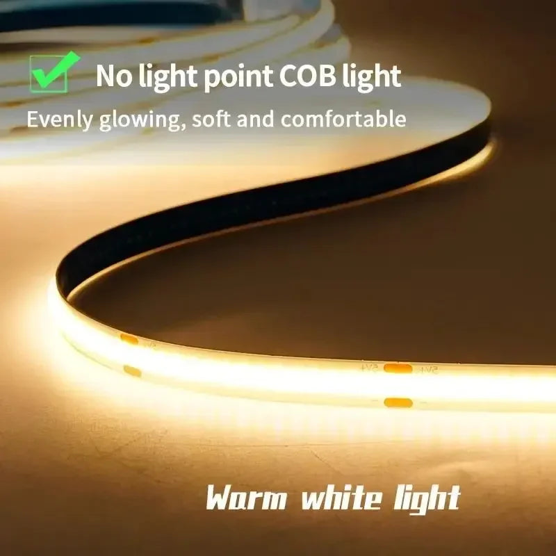 Tira LED COB USB 5V - 320 LEDs/m Táctil Regulable