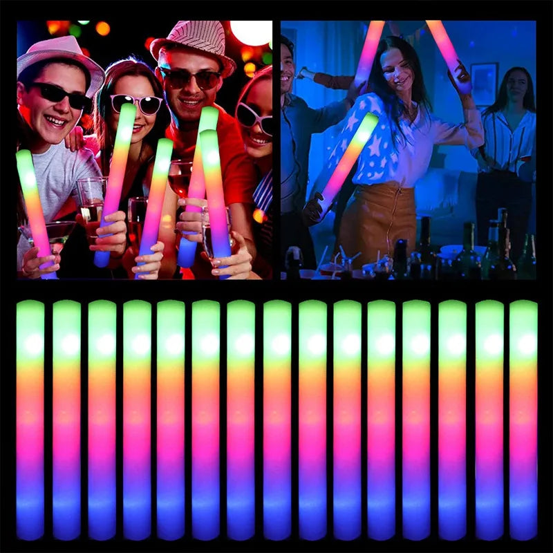 Palos Luminosos LED Fiesta Pack 15-30 - RGB Colores Eventos