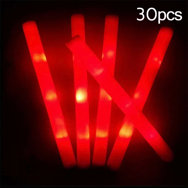Palos Luminosos LED Fiesta Pack 15-30 - RGB Colores Eventos