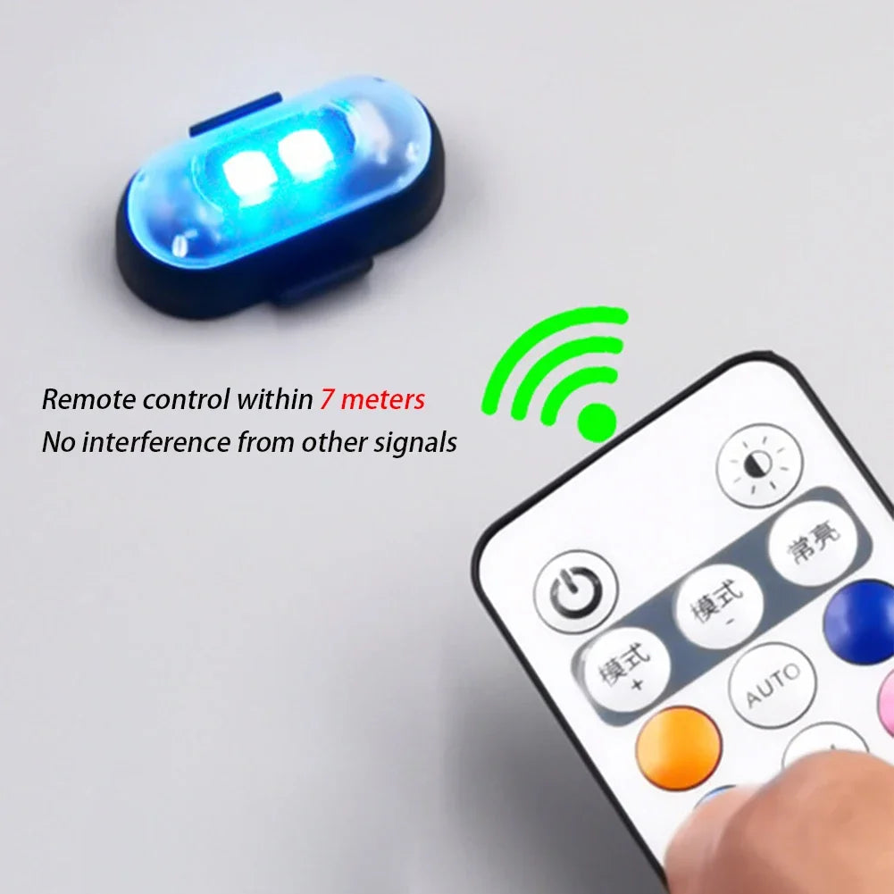 Luz Estroboscopica LED RGB - Advertencia Drones Motos