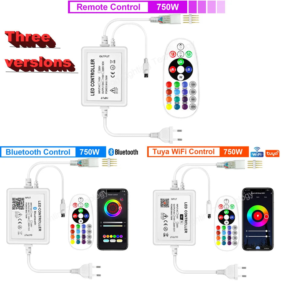 Tira LED Neon 220V RGB 1-100m - Exterior IP67 WiFi Tuya