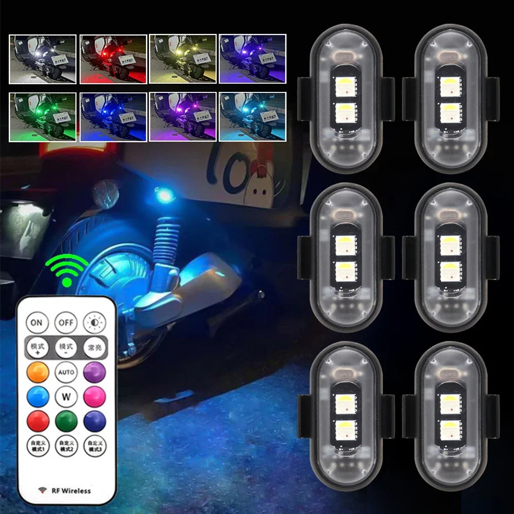 Luz Estroboscopica LED RGB - Advertencia Drones Motos