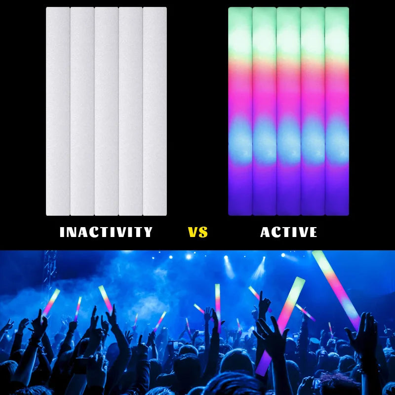 Palos Luminosos LED Fiesta Pack 15-30 - RGB Colores Eventos