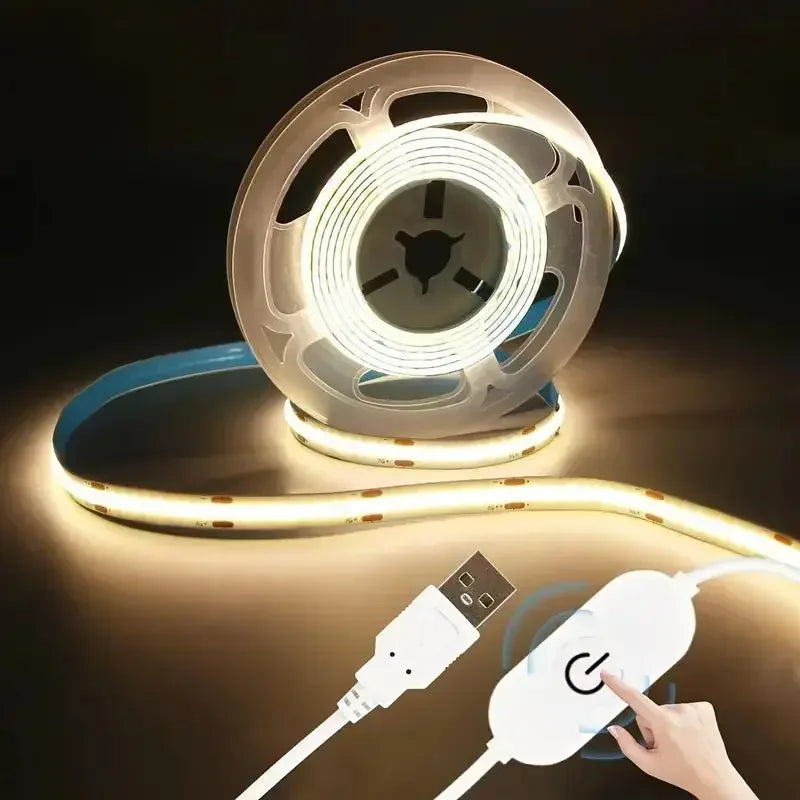 Tira LED COB USB 5V - 320 LEDs/m Táctil Regulable