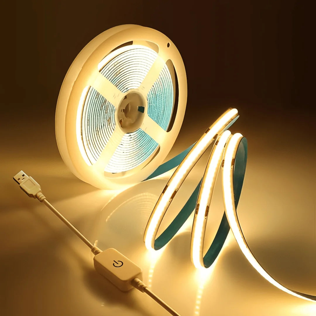 Tira LED COB USB 5V - 320 LEDs/m Táctil Regulable