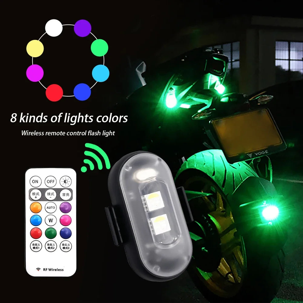 Luz Estroboscopica LED RGB - Advertencia Drones Motos