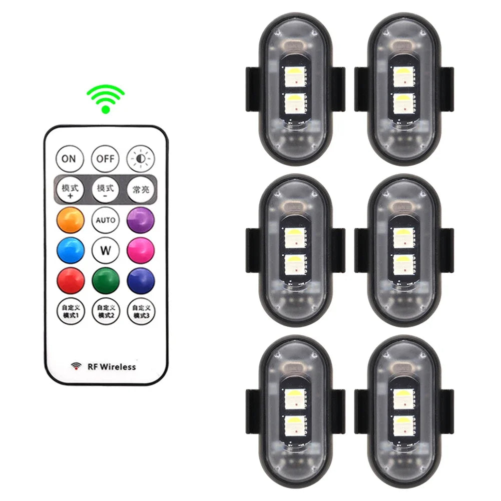 Luz Estroboscopica LED RGB - Advertencia Drones Motos