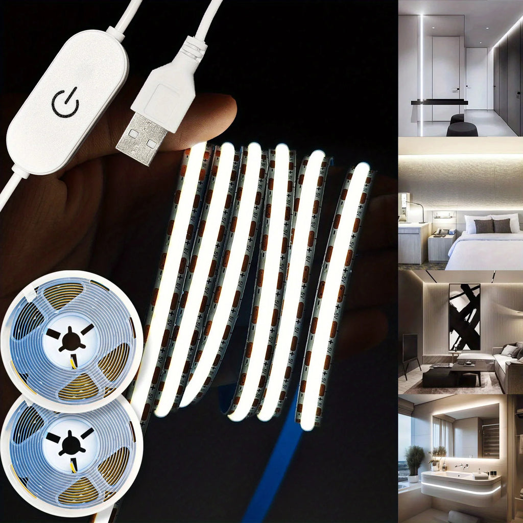 Tira LED COB USB 5V - 320 LEDs/m Táctil Regulable