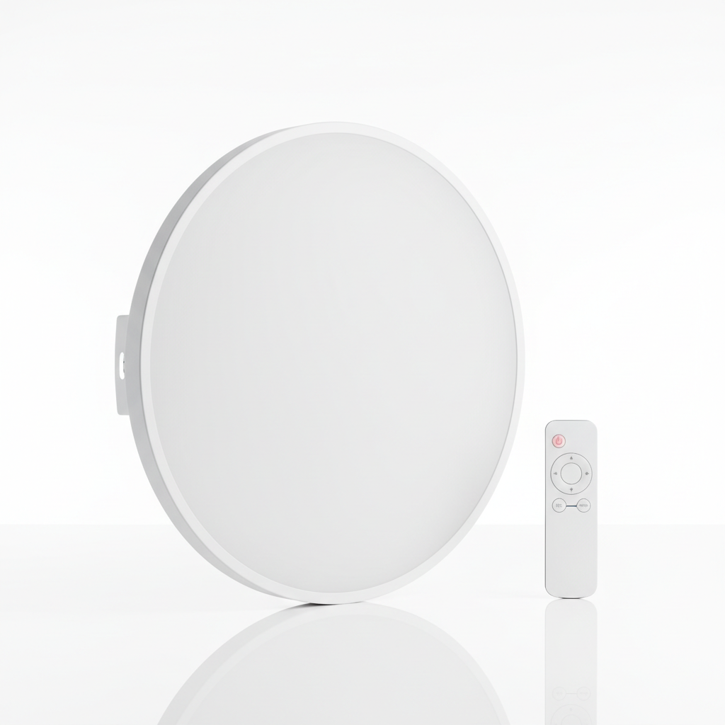 Plafón LED Techo Moderno 48W con diseño circular blanco