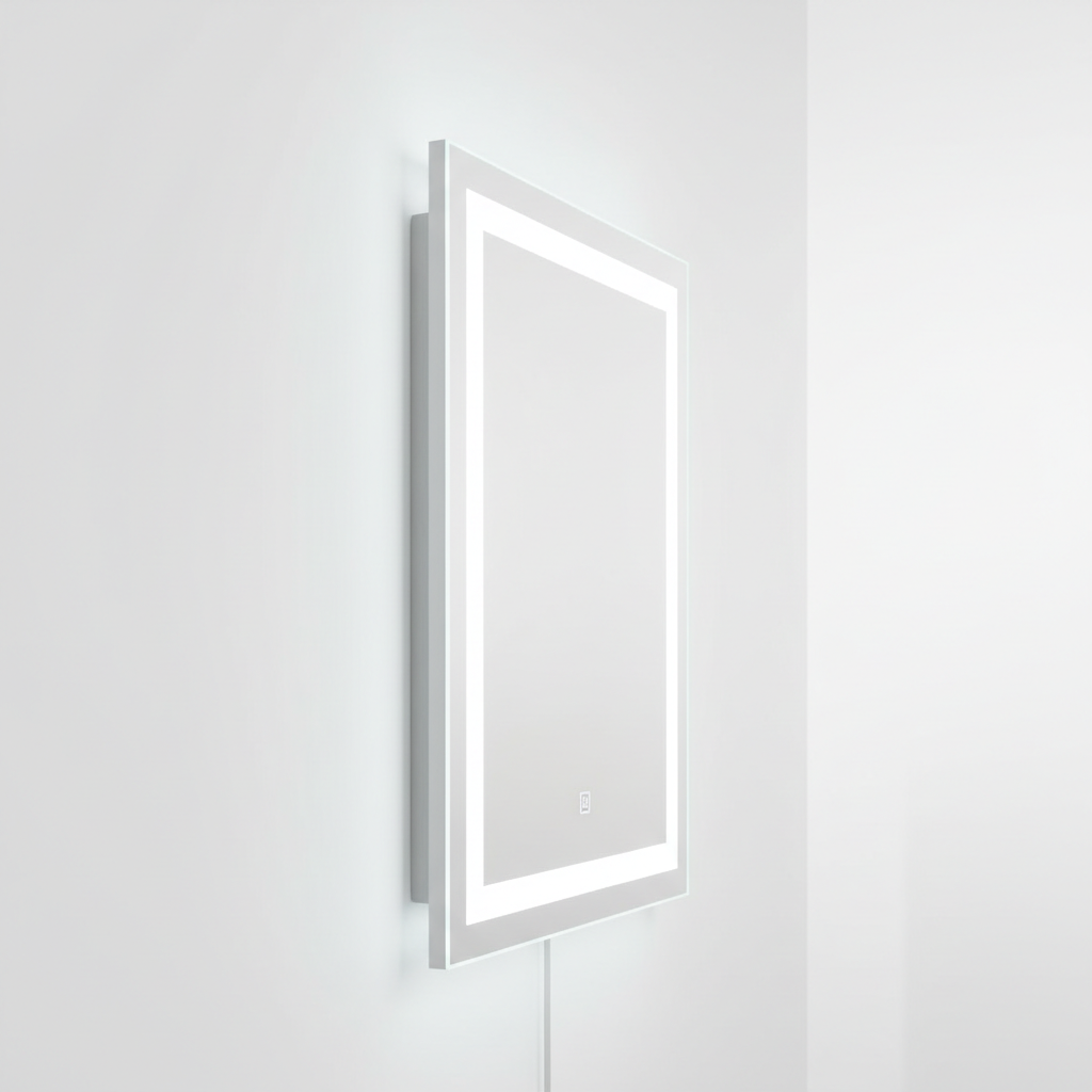 Espejo LED rectangular perfil