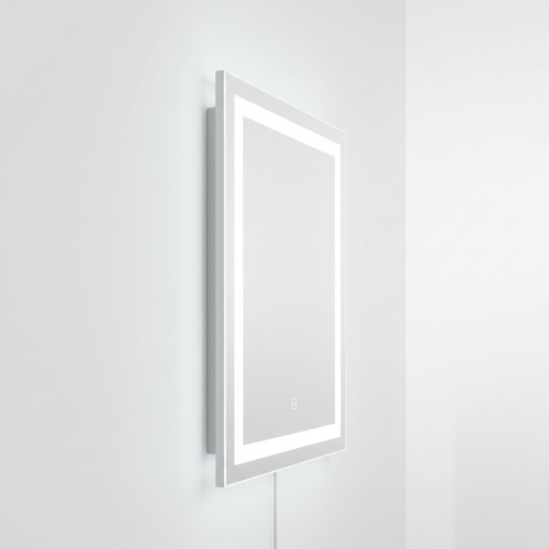 Espejo LED rectangular perfil
