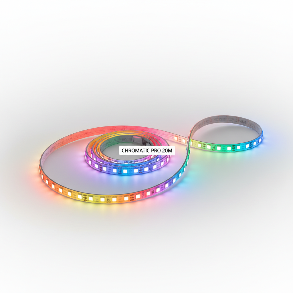Tira LED RGB 20m iluminada