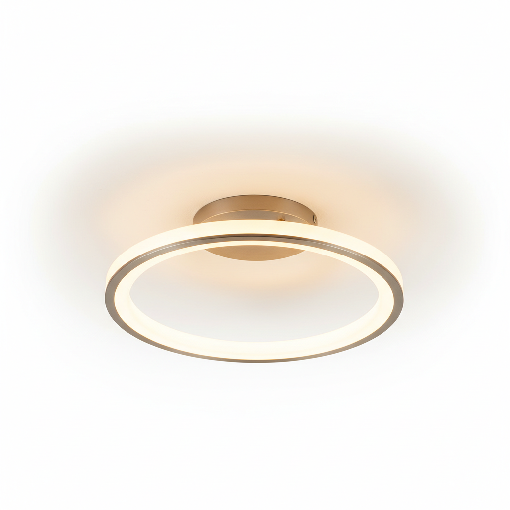 Plafon LED redondo encendido