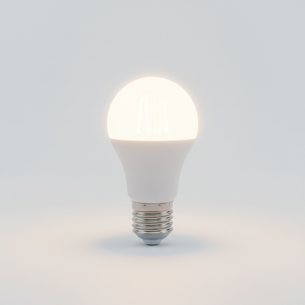 Bombilla LED 10W encendida