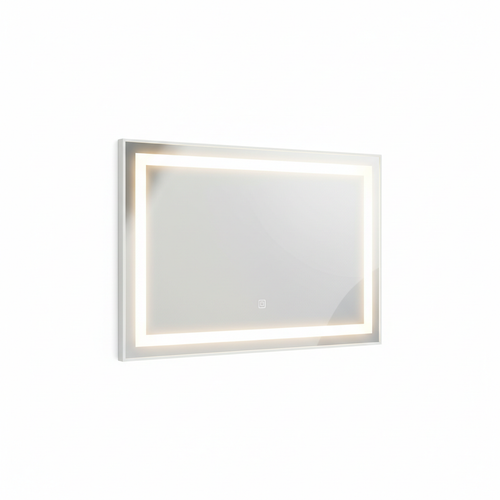 Espejo LED rectangular 80x60cm frontal