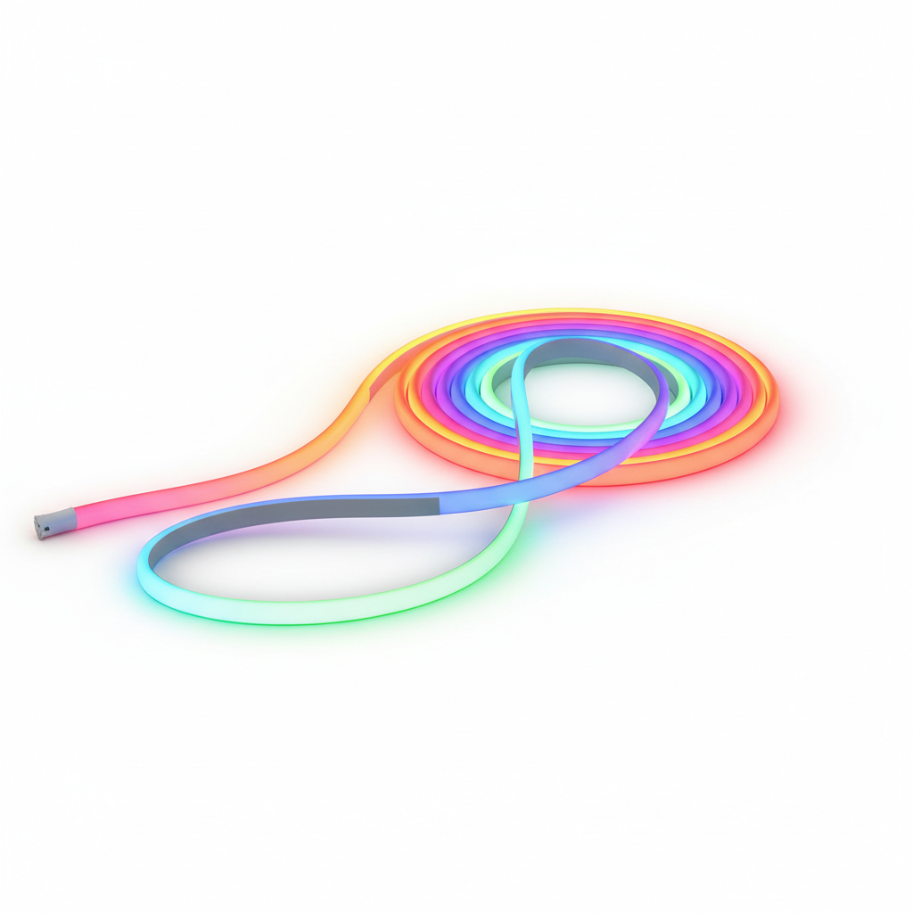 Tira neon flex RGB 5m iluminada