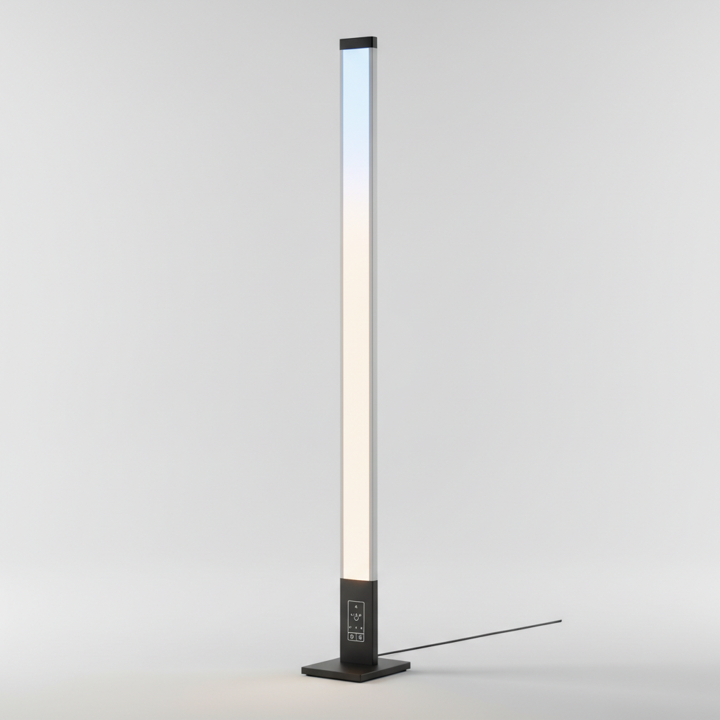 Lámpara de pie LED moderna con arco regulable