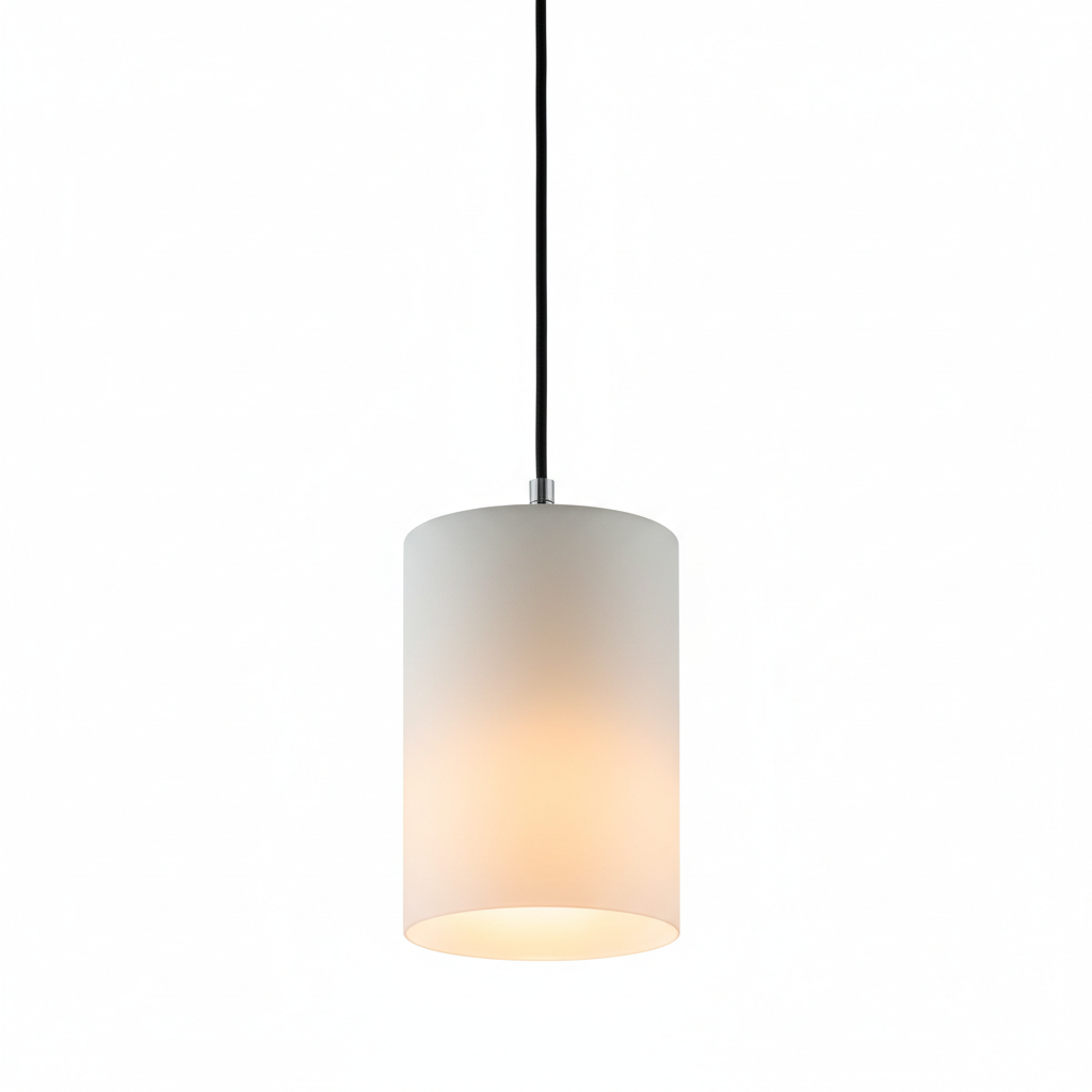 Lampara colgante LED encendida