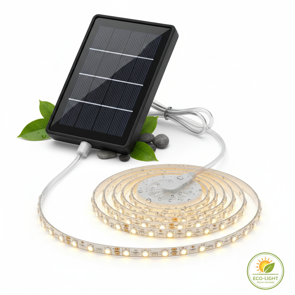 Tira LED solar exterior 10 metros