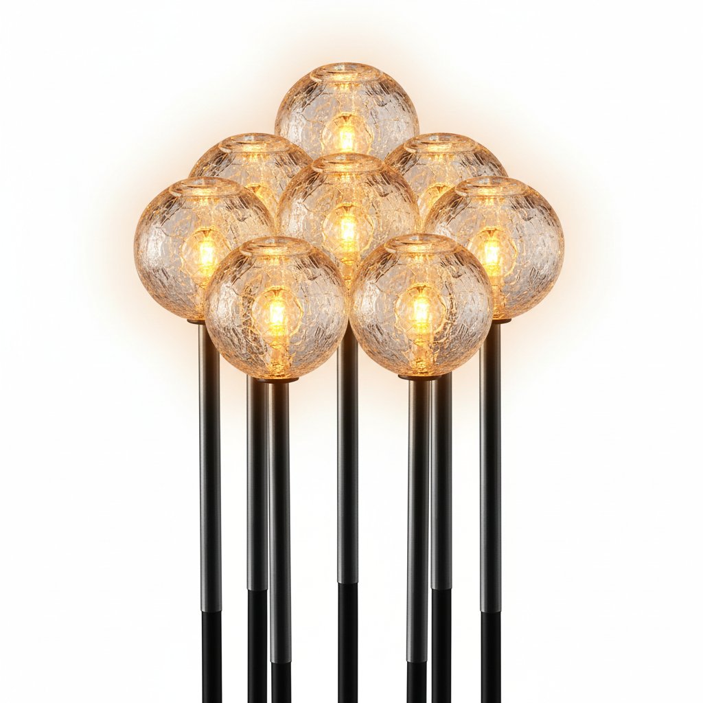 Set 8 luces solares jardin