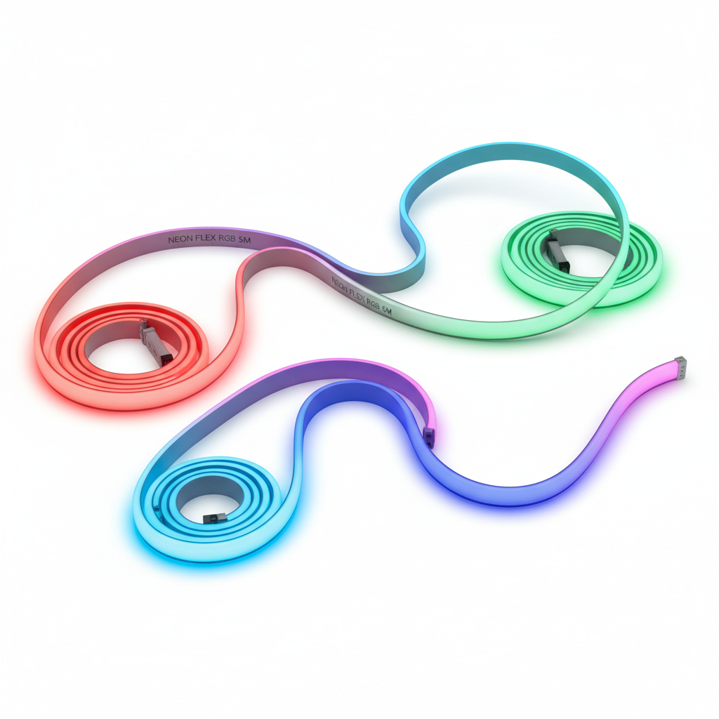 Tira neon flex RGB 5m flexible