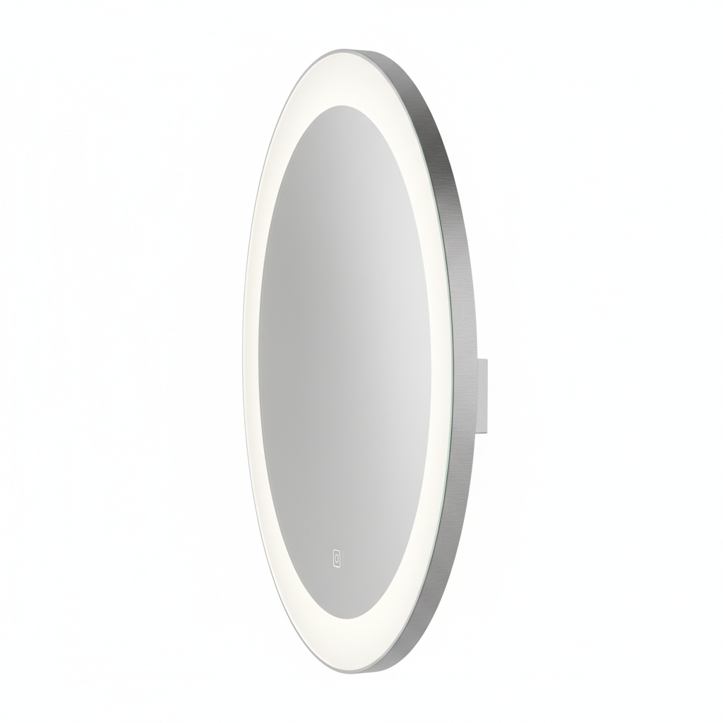 Espejo LED redondo perfil