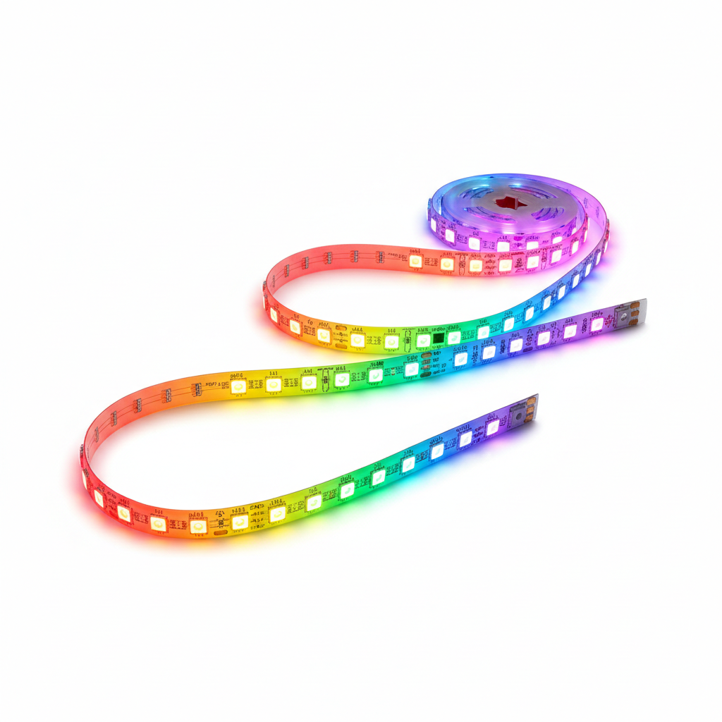 Tira LED 5050 RGB iluminada